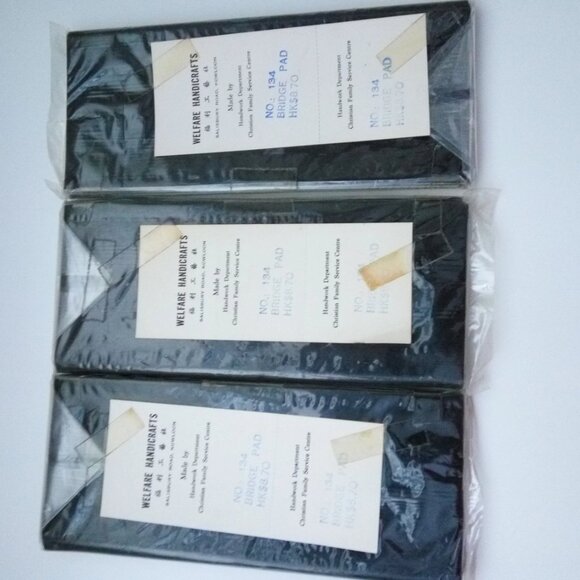 Made in Hong Kong Silk Brocade Fabric Bridge Score Pad Case - Picture 9 of 9